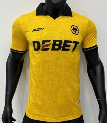 2526 Wolverhampton Home Player Version Soccer Jersey